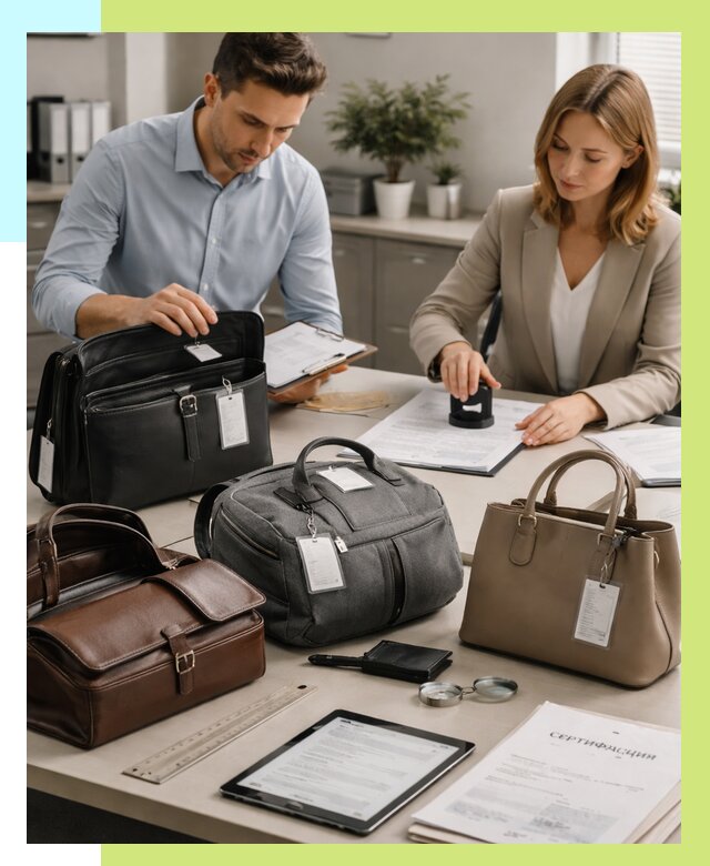 Сертификация сумок в Добрянке от 7577 руб. | Алешин-Дбр