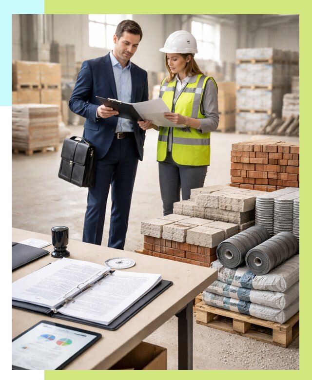 Сертификация строительных материалов в Добрянке от 20204 р. Алешин-Дбр