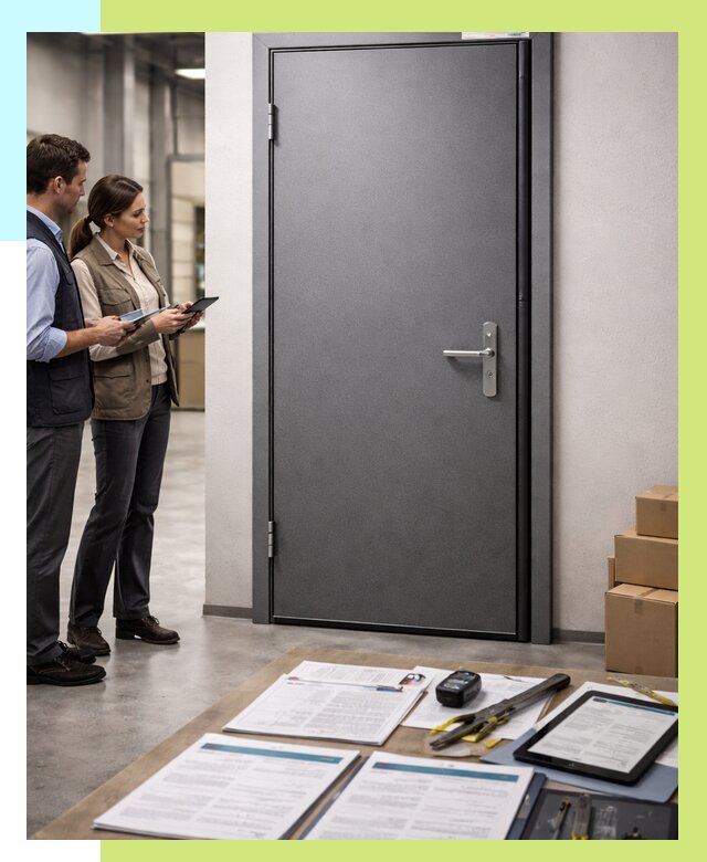 Сертификация противопожарных дверей в Добрянке от 9092 р. | Алешин-Дбр