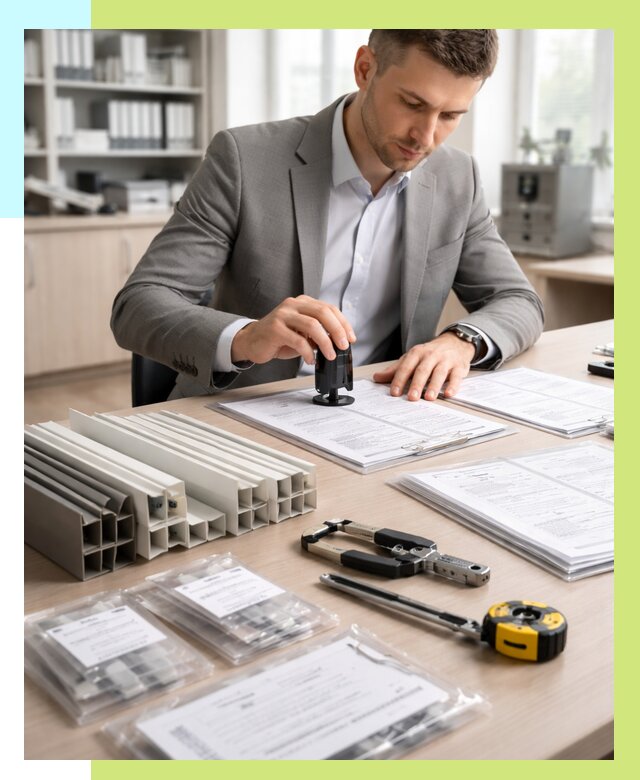 Сертификация ПВХ продукции в Добрянке от 8587 р., Алешин-Дбр