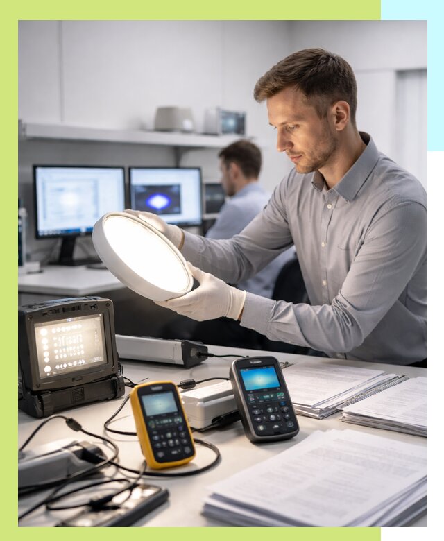 Сертификация светильников в Добрянке: испытания и оформление