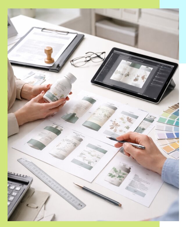 Профессиональная разработка дизайна и текста этикетки продукции в Добрянке