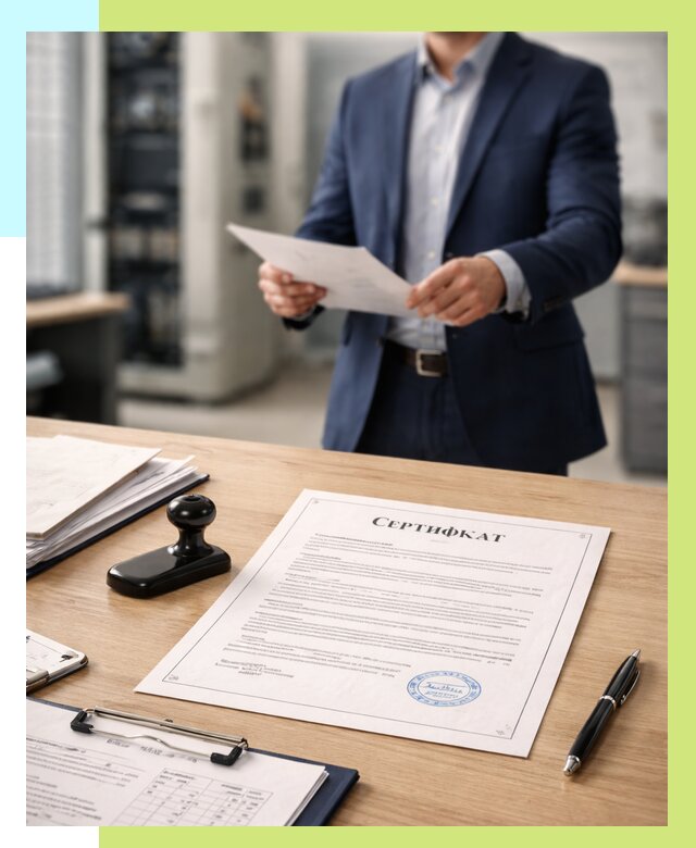 Сертификат на оборудование в Добрянке от 15153 р. | Алешин-Дбр