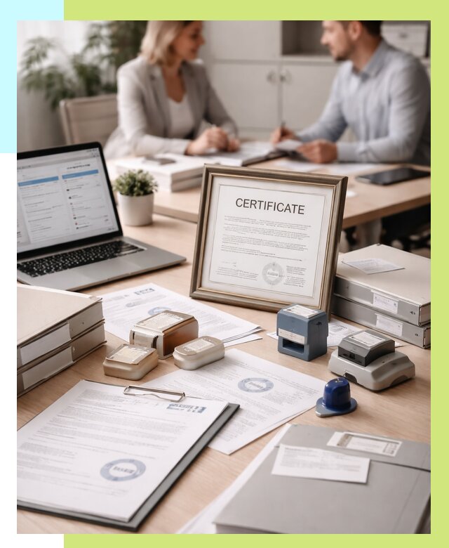 Сертификация компании в Добрянке от 45459 р. | Алешин-Дбр — заказ